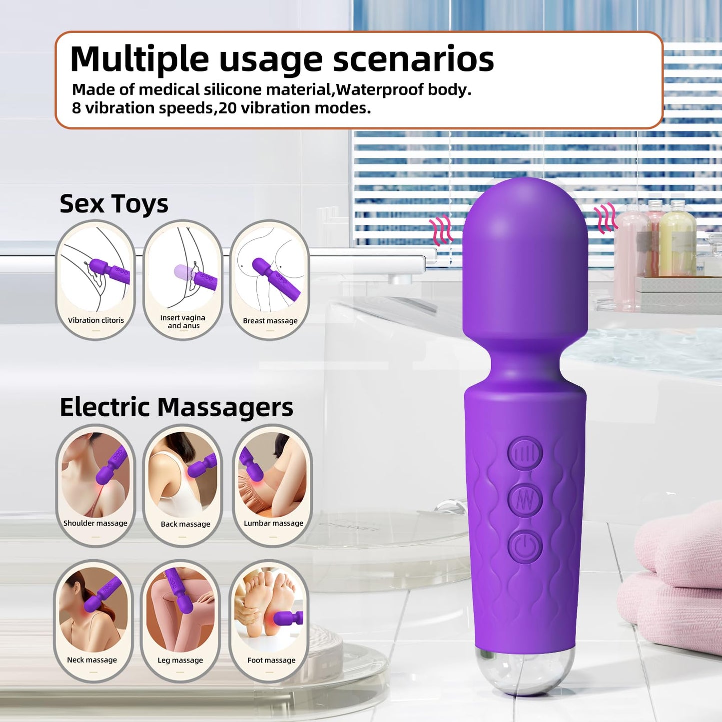 Mini handheld vibrator